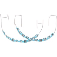 1 Pair Dental Fake Braces with Storage Box Dental Fashion Decoration (Blue)