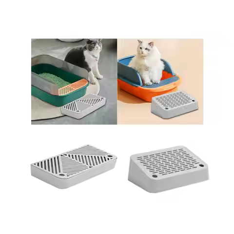 Footboard for Cats Litter Box Reusable Easy Cleaning Keep Room Tidy Compact Size for Home Indoor Lit