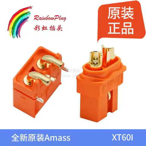 Amass XT60I XT60IPW Male Or XT60-I Female 2+1 Connector Signal Pin Plug For RC Lipo Battery Charger 