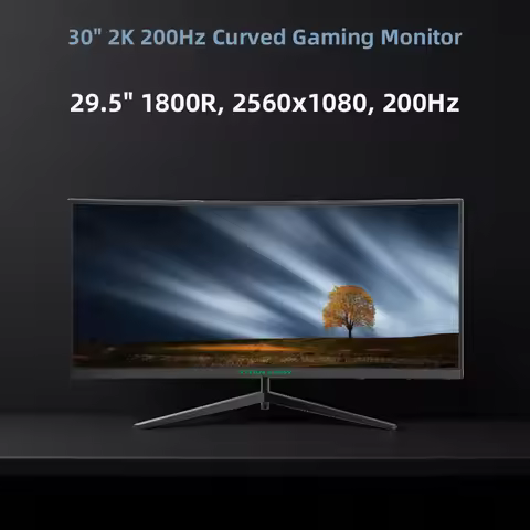 TITAN ARMY 30 inch 2K 200Hz Curved Gaming Monitor 21:9 2560x1080 Ultra Wide Ultra Slim screen FREESY