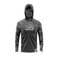 Pelagic เสื้อผ้าตกปลา Sun Protection Hoodie หน้ากาก All-in-one ตกปลาเสื้อ Upf 50 Ropa De Pesca การล่