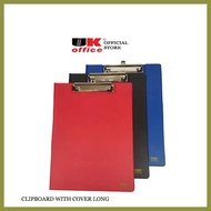 ◳ ◆ ❦ PLASTIC CLIPBOARD WITH COVER LONG QUALITY CLIPBOARD