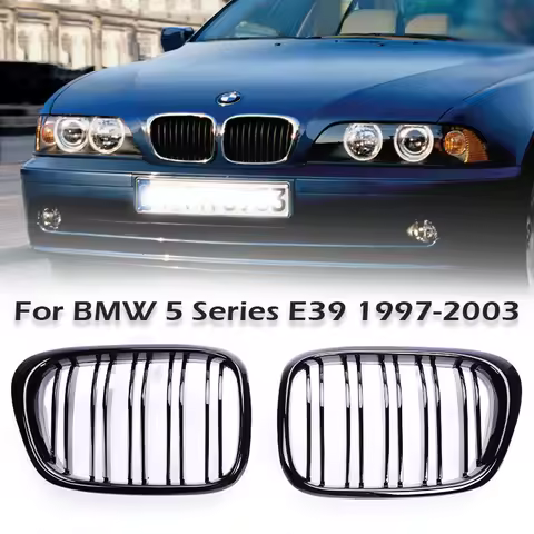 Front Bumper Kidney Grill M Style Chrome Grille For BMW 5 Series E39 1997-2003 BMW E39 520i 523i 525