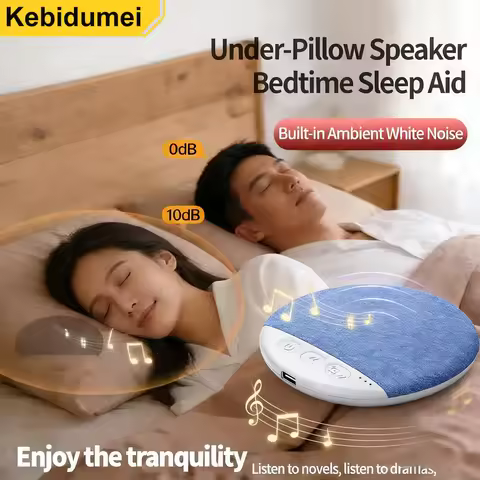 Bedroom Pillow Speaker Bluetooth 5.4 Under Pillow Speaker With White Noise 30/60/90 Min Timers For S