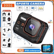 DIXSG Sport Camcorder 4K 60FPS Wifi Remote Control 30M Waterproof 170° Wide  Angle Motion Camera Dash Cam Action Cameras Pro