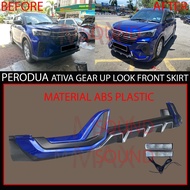 PERODUA ATIVA GEAR UP GU LOOK WITH COLOUR BODYKIT BODY KIT SKIRT  SKIRTING FRONT  SIDE  REAR SKIRT SPOILER MATERIAL ABS