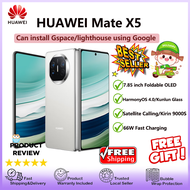 【100% Genuine】2023 New HUAWEI Mate X5 Fold Screen Smartphone/7.85 inch 120HZ OLED Screen/Satellite Calling/Kirin 9000S /Second Generation Kunlun Glass/HarmonyOS 4.0/Dual SIM/Mate X5 Phone/Original Mobile phones华为新款折叠智能手机