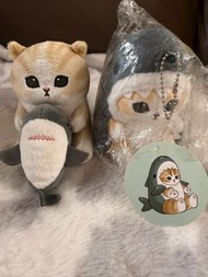 可愛貓咪鯊魚造型毛公仔