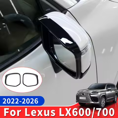 For Toyota Lexus 700 600 LX700 LX600 2022-2026 Car Mirror Rain Cover Stick-On Keep Mirror Clear Upgr