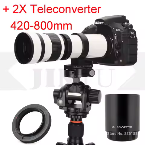 JINTU 420-1600mm f8.3 Telephoto Zoom Lens Manual Focus for SONY E-Mount Mirrorless Cameras A7 A7S A7