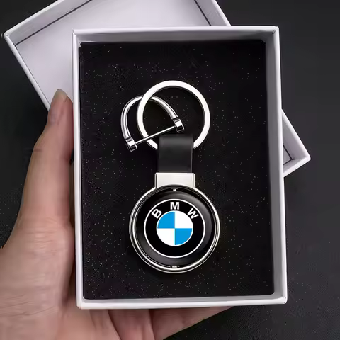 1PC Double-Sided Logo Keychain Luxury Car Keychain for BMW 1 3 4 5 6 7 Series X1 X3 X4 X5 X6 G20 G38