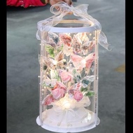 【ks0698.my】 蝴蝶有钱花手工diy花束礼品盒子材料包生日礼物蛋糕有钱折花全套Butterfly Money Flower Handmade DIY Bouquet Gift Bo 【0807