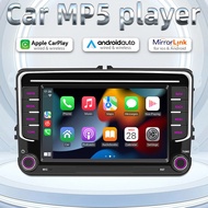 2 Din Android Radio Kereta Navigasi Gps untuk Vw Golf 5 6 Passat Polo Touran T5 Auto Radio Wifi Usb 