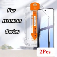 2Pc HD Tempered Glass For Honor X8C X8B A8A X7C X7B X7 X7A X6 X6A X6B X70i Screen Protector Automati
