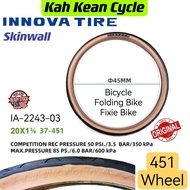 TIRE BICYCLE 451 (Skinwall )- TAYAR BASIKAL - 自行车外胎 - INNOVA PRO IA-2243-03 - (37-451) - 20✘ 1 3/8