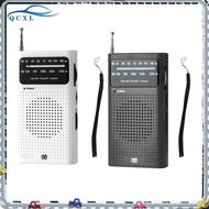 QCXL AM FM Radio Portable Radio With Wristband Battery Operated Speaker Radios Player For Senior Home Hiking