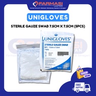 UNIGLOVES STERILE GAUZE SWAB 5PCS 7.5CM X 7.5CM (1 PACKET)