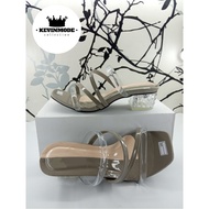 Sandal Wanita wedges Terbaru Hak Kaca tali 2020 COD ( BAYAR DITEMPAT)- KM009