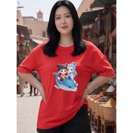 2Y658 [AIYOU] M-5XL Tshirt Woman T Shirt Baju Perempuan Style   Crop Top Murah Women Plus Size Selua