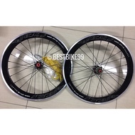 DECA Alloy 406 20” 1 1/8 451 Printed Logo DECAF JAVA Wheelset Rim Hub Disc Brake Caliper 10s Wheel P