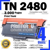 4x Compatible BROTHE* TN2460 TN2480 TN-2480 DR2455 DR-2455 HLL2370DN HLL2385DW DCPL2550DW MFCL2715DW