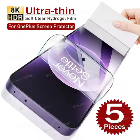 5PCS For OnePlus ACE 6 T 6T ACE6T Slim Hydrogel Film For OnePlus ACE 6T 5 Ultra Racing 3 2 Pro 2V 3V