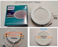 PHILIPS LED DOWNLIGHT 7WATTS DAYLIGHT 6500k