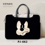 Hewlett-Packard Cartoon Computer Bag Laptop Cute Anime Black Handbag Suitable For mac13.3 Huawei 14 