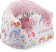 PandaEar Seat Cover Compatible with Bumbo Seat, Soft Floor Seat Cover for Baby Girl, Pink
