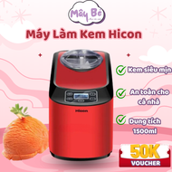 Máy làm kem bán hàng HICON 1.5L cho quán kinh doanh kem vừa và nhỏ 30p/mẻ tặng kèm công thức làm kem