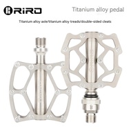 RIRO Bicycle Pedal Titanium Alloy Pedal Quick Release Pedal Lightweight Road Bike Pedal for Bromton Folding Bike Accessories