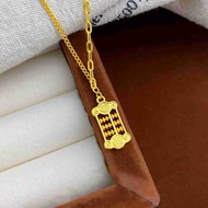 Emas loket 916 Lucky Fortune Small Abacus /diy charm gold 916 Abacus
