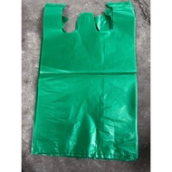 Green plastic bag 49x30cm thick