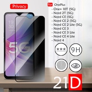 OnePlus 10T Nord 4 2T CE CE2 2 Lite CE3 3 Lite CE4 Lite 5G Privacy Screen Protector Tempered Glass