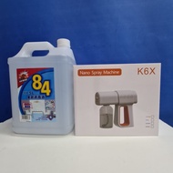 84 Sanitizer Liquid 5L(+)K6X SPRAY GUN Combo Set