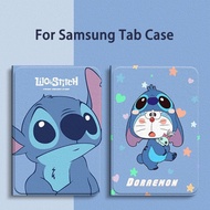 Cartoon Stitch Case For Samsung Galaxy Tab S8 S7 Plus S7 FE Magnetic Trifold Stand Case for Tab S6 Lite 10.4 A8 X200 Case