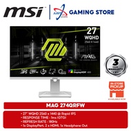 MSI MAG 274QRFW GAMING MONITOR ( 27" WQHD / 180Hz / RAPIS IPS / 1MS GTG / G-SYNC COMPATIBLE )