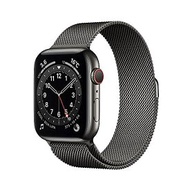 整備済み品 Apple Watch Series 6 (GPS + Cellularモデル) - 44mm グラファイトステンレススチールケースとグラファイトミラネーゼループ