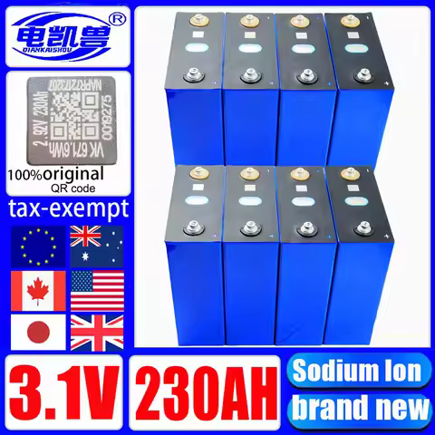1-32PCS 2.9V New original 3.1V 230Ah Sodium Ion Battery Grade A 20C discharge DIY 12V 24V 48V solar 