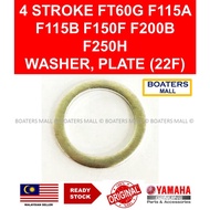 YAMAHA OUTBOARD 90201-186F1 WASHER, PLATE (22F) 4 STROKE FT60G F115A F115B F150F F200B - BOATERS MAL