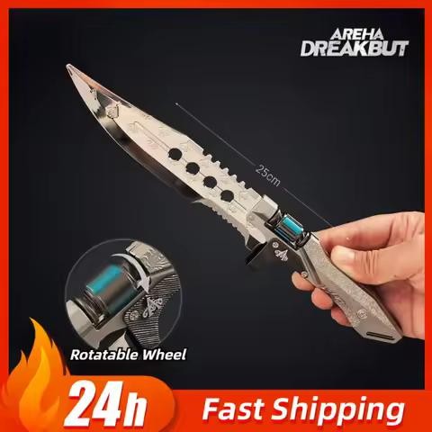 9.84in Arena Breakout Winner Pocket Knife Game Peripherals Outdoor Training Knife Models Metal Colle