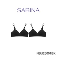 ( Set 2 ชิ้น ) [Online Exclusive] Sabina Pretty Perfect Level 1 เสื้อชั้นใน ไร้โครง รหัส NBU25001