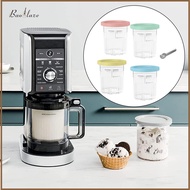 4Pcs 24 Ounce Ice Cream Pints and Lids Canisters for NC501 Portable Easy Cleaning Tubs Jars for Banq