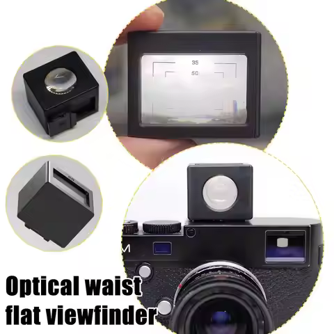 Optical Waist-Level Viewfinder 28mm 35/50/40 Frame Lines Adjustable Shoe Mount Offset Universal Focu