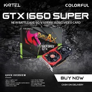 COLORFUL GeForce GTX 1660 SUPER Graphic Card Nvidia GPU NB 6G GDDR6 Video Card 192 Bit PCI-E3.0 HDMI