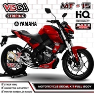 Decal Yamaha MT 15 - MT 15 Motorcycle Sticker - Dekal MT15 - Striping MT 15 Variations - Decal MT 15