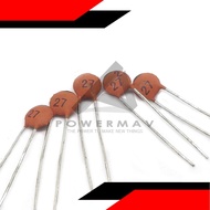 5pcs 27pf ceramic Capacitor 27 pf 27 Ceramic Capacitor 50v 27pf Red DIP Capacitance for pcb