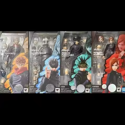 Bandai Original S.H.Figuarts SHF Jujutsu Kaisen 0 Edición de teatro Gojo Fushiguro Megumi Itadori Yu