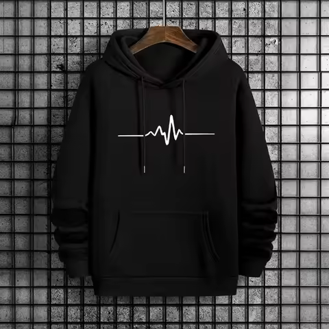 2026 New Men Hoodies Sporty Casual Sweatshirt Male Fashion Warm Pullover Hooded Outwear Streetwear T
