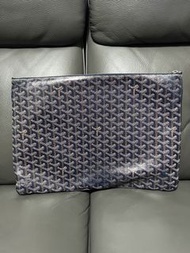 Goyard GM Pouch 深藍色手拿包 40cm